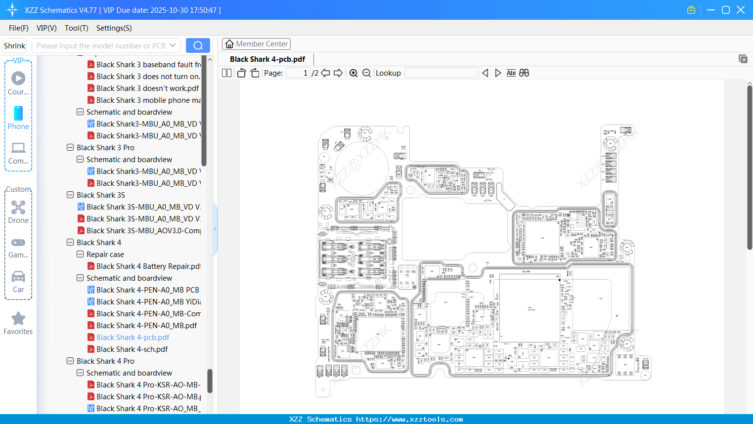 Xiaomi Black Shark 4-pcb